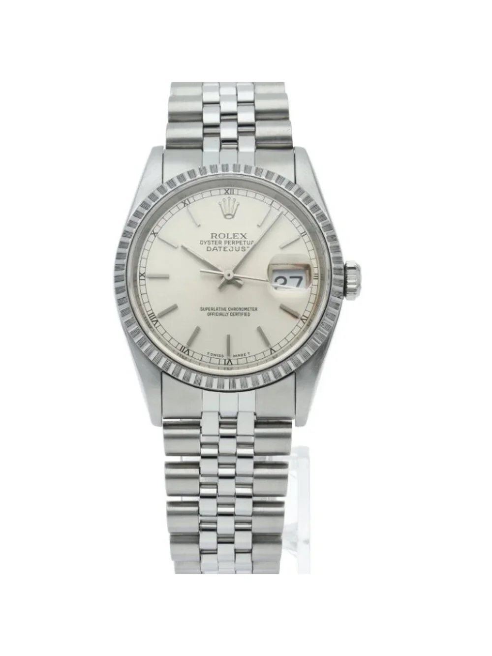 Rolex Datejust Watch Box SS Silver Polished